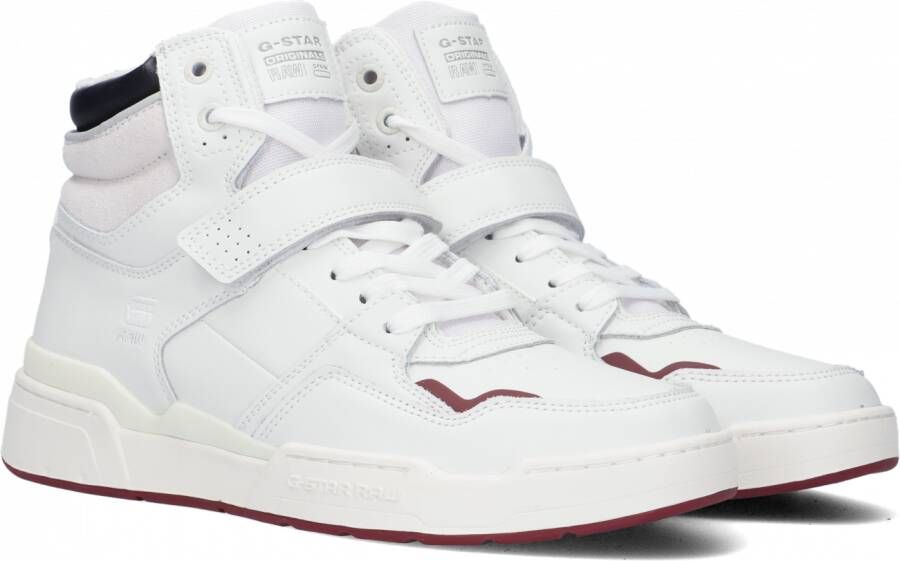 G-Star G Star Raw Attacc Mid Lea W Hoge sneakers Leren Sneaker Dames Wit