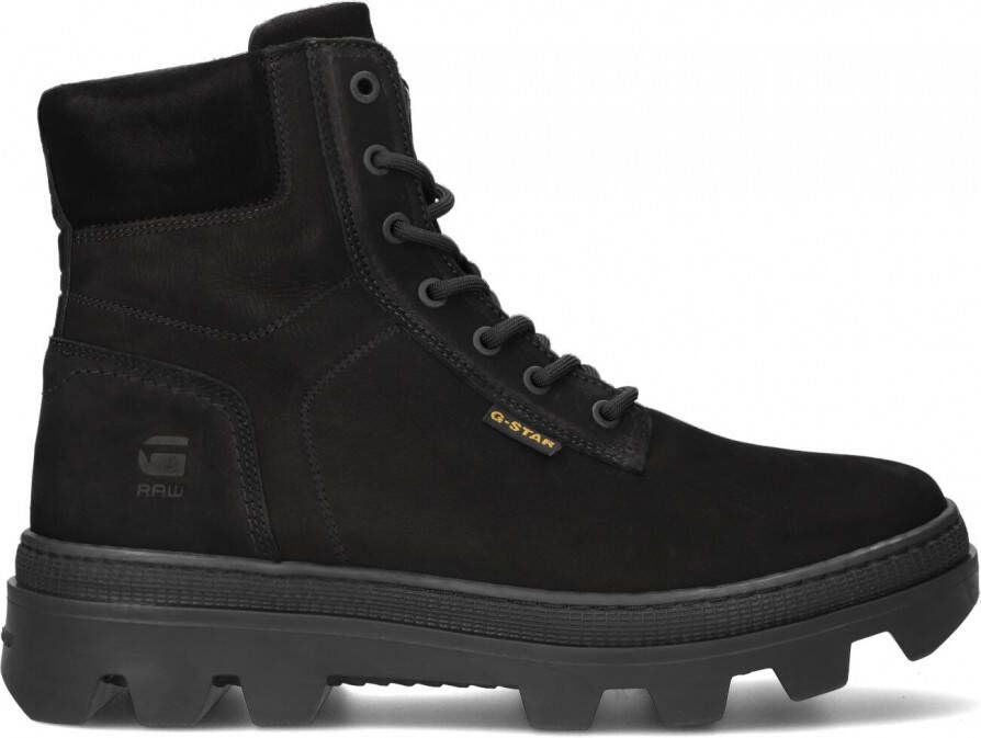 G-Star Raw Noxer Hgh Nub M Veterboots Laarzen Met Veters Heren Zwart