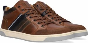 Gaastra Waller Mid Hoge sneakers Leren Sneaker Heren Cognac