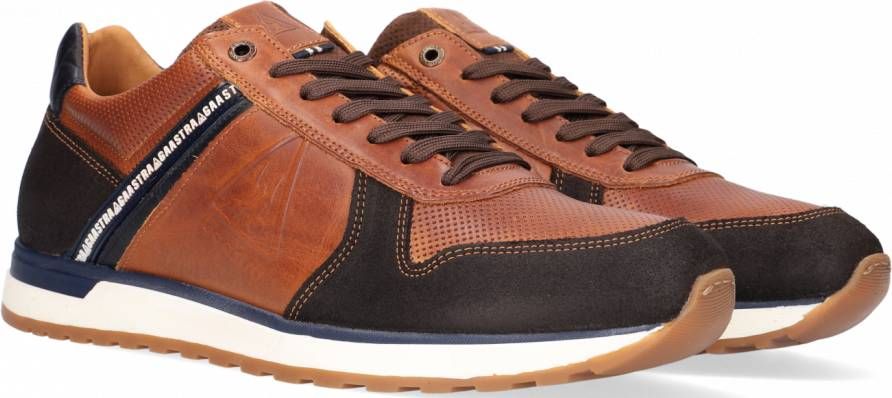 Gaastra Kevan Ctr Lage sneakers Leren Sneaker Heren Cognac - Schoenen.nl