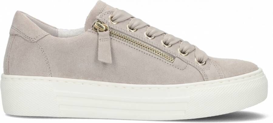GABOR Lage Sneakers Dames 465 Maat: 36 Materiaal: Suède Kleur: Beige