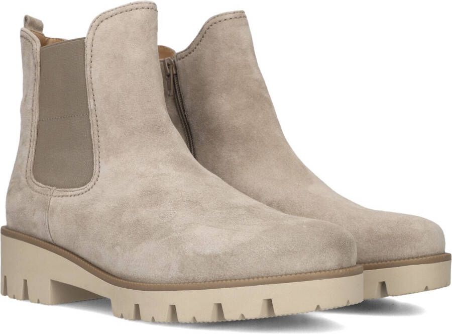 GABOR Chelsea Boots Dames 051 Maat: 38 Materiaal: Suède Kleur: Beige