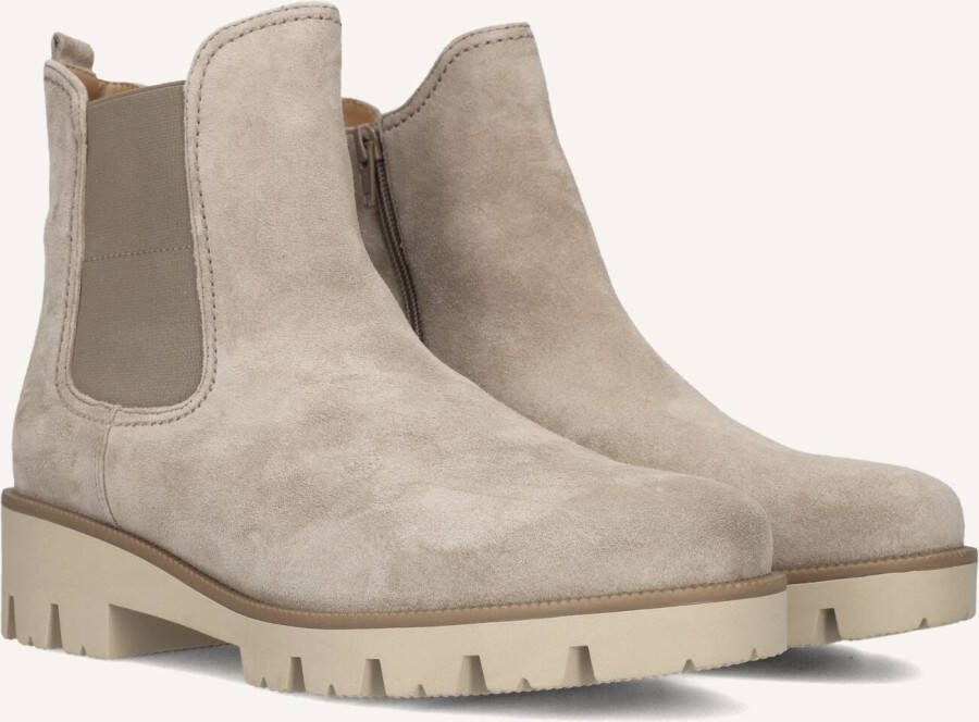 GABOR Chelsea Boots Dames 051 Maat: 38 5 Materiaal: Suède Kleur: Beige
