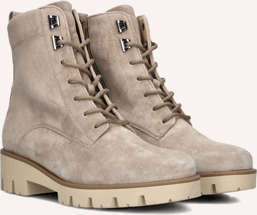 GABOR Veterboots Dames 055 Maat: 40 5 Materiaal: Suède Kleur: Beige