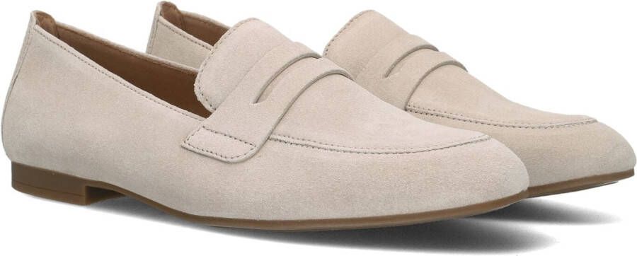 Gabor Zwarte Loafer 213 Klassieke Uitsnede Beige Dames