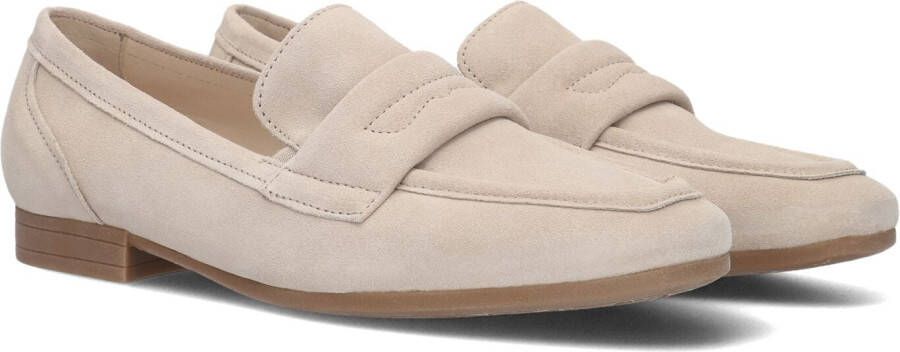 GABOR Loafers Dames 424.1 Maat: 39 Materiaal: Suède Kleur: Beige