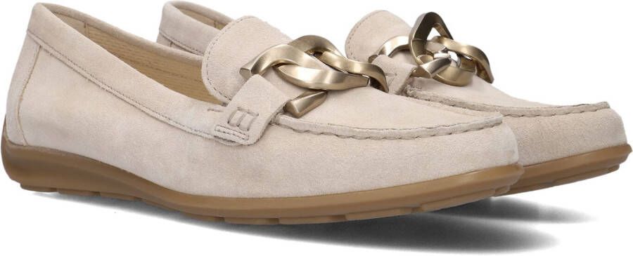 GABOR Mocassins Dames 444.1 Maat: 37 Materiaal: Suède Kleur: Beige