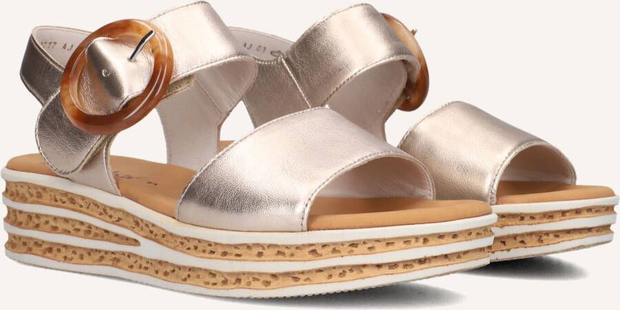 GABOR Dames 550.2 Maat: 40 Materiaal: Leer Kleur: Beige