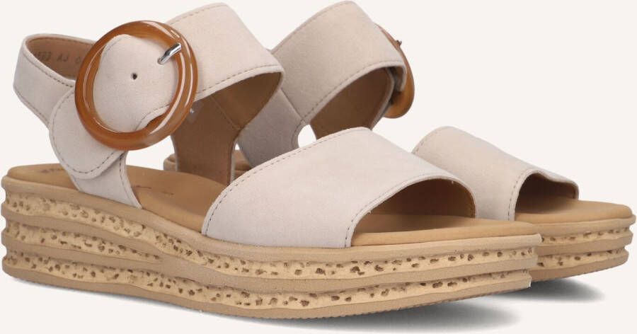 GABOR Dames 550.2 Maat: 42 5 Materiaal: Suède Kleur: Beige