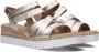Gabor Gouden Leren Sandalen Stijlvol Platform Beige Dames - Thumbnail 1