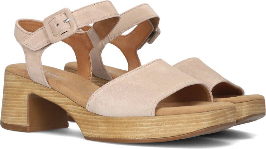 GABOR Sandalen Dames 721.1.0 Maat: 41 Materiaal: Suède Kleur: Beige