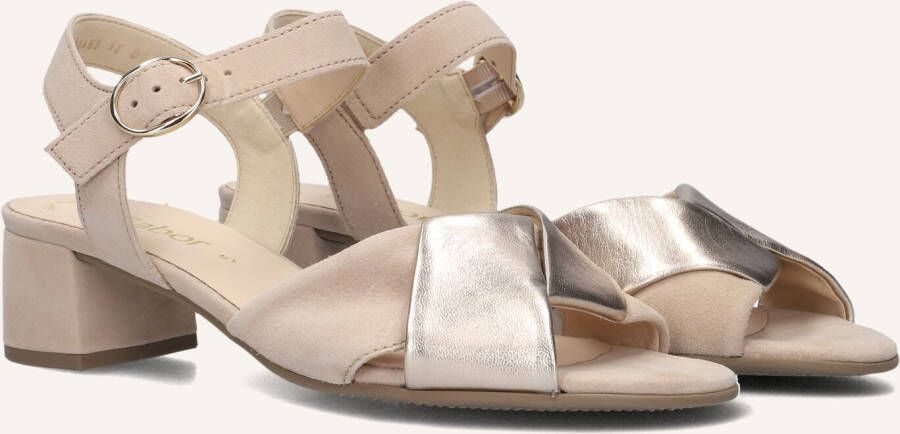 GABOR Dames 772.1 Maat: 40 Materiaal: Suède Kleur: Beige