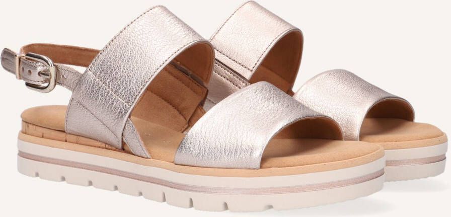 Gabor Comfortabele Metallic Sandalen met Elastische Band