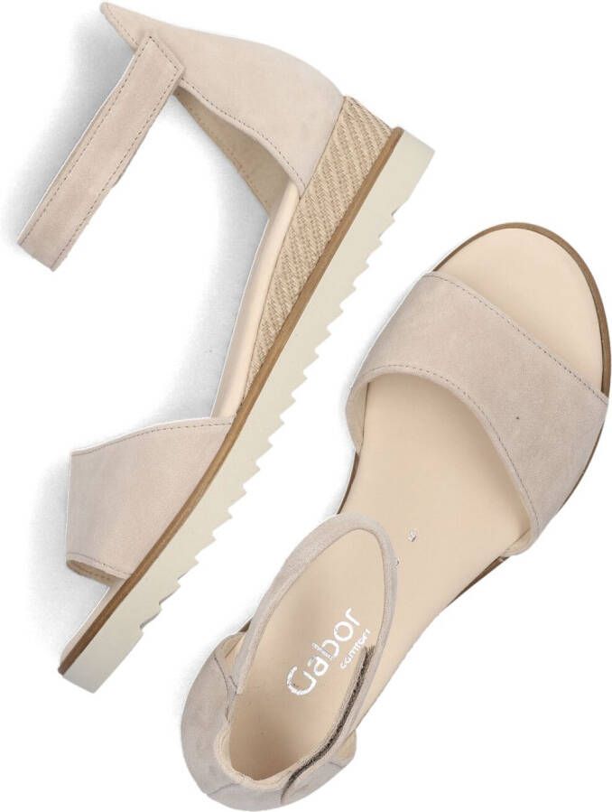 GABOR Dames 780.2 Maat: 38 5 Materiaal: Suède Kleur: Beige