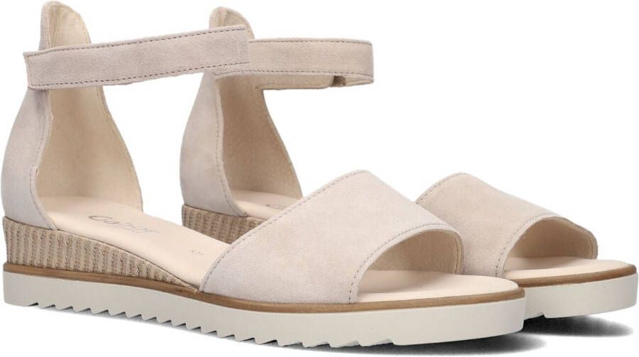 Gabor Comfort Sandalen met Brede Band Beige Dames