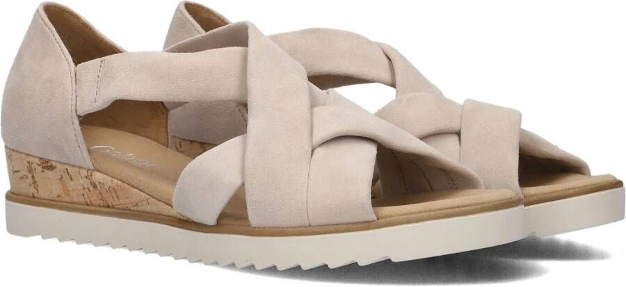 GABOR Dames 782 Maat: 44 Materiaal: Suède Kleur: Beige