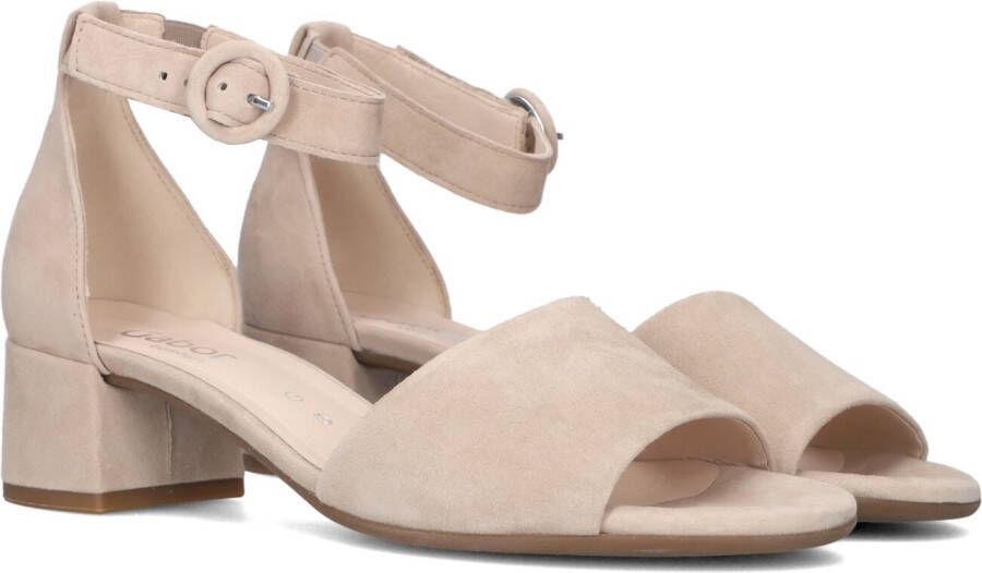 GABOR Dames 902 Maat: 40 Materiaal: Suède Kleur: Beige