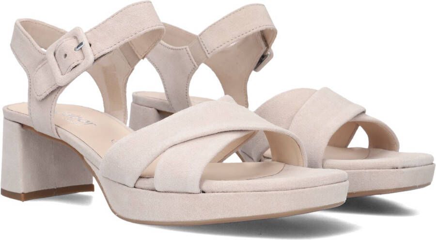 GABOR Dames 953 Maat: 36 Materiaal: Suède Kleur: Beige