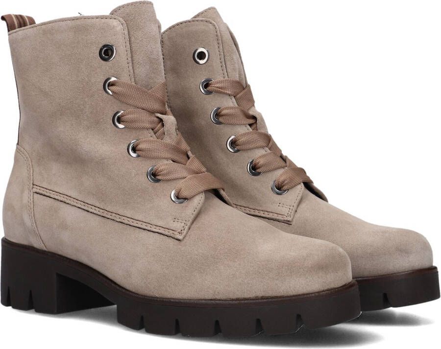 GABOR Veterboots Dames 711.3 Maat: 40 5 Materiaal: Suède Kleur: Beige