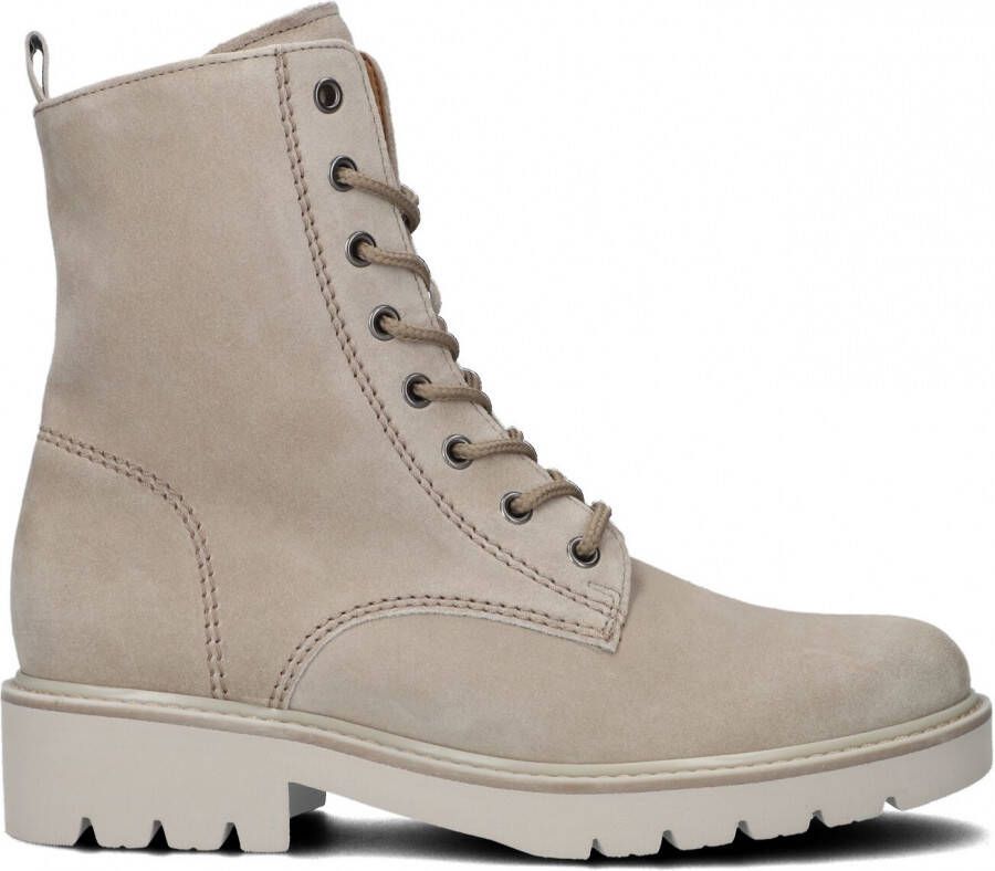 Gabor 736.1 Veterboots Laarzen Met Veters Dames Beige