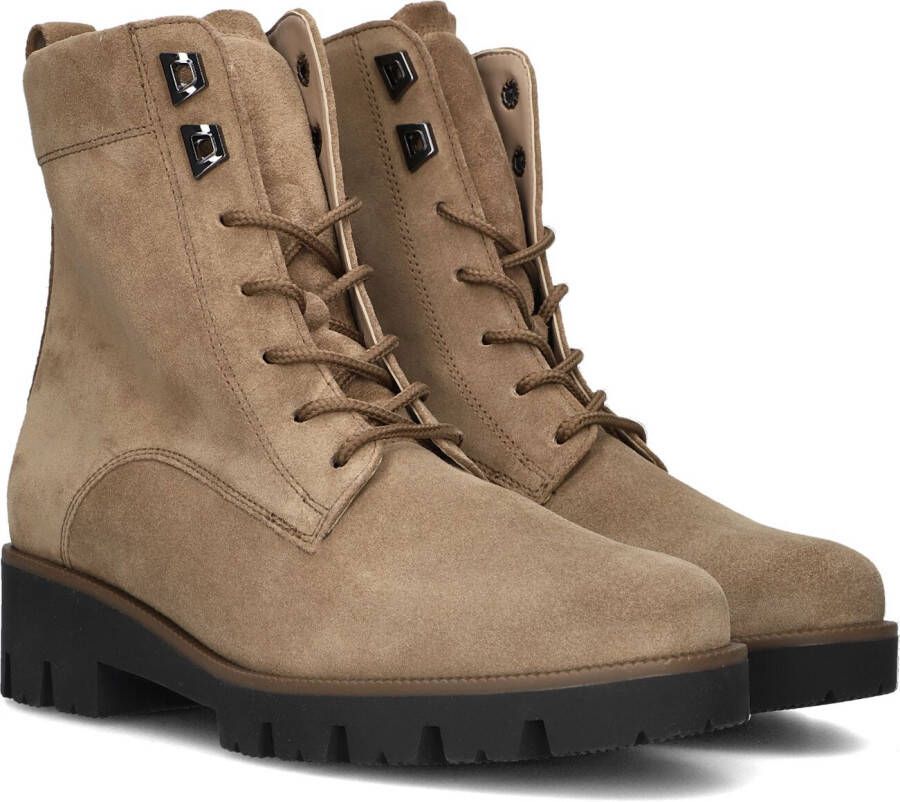 Gabor 776 Veterboots Laarzen Met Veters Dames Beige