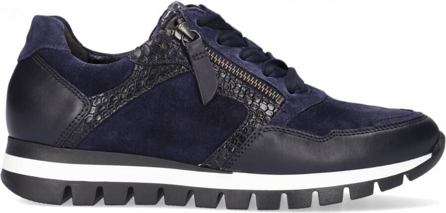 Gabor 76.438.36 Marine Night Blue H-Wijdte Veterschoenen