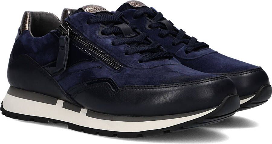 Gabor 363 Lage sneakers Leren Sneaker Dames Blauw