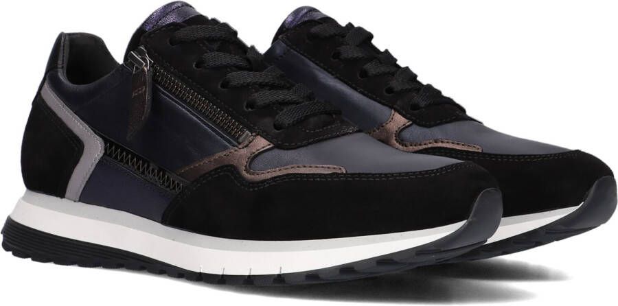 Gabor 438 Lage sneakers Leren Sneaker Dames Blauw