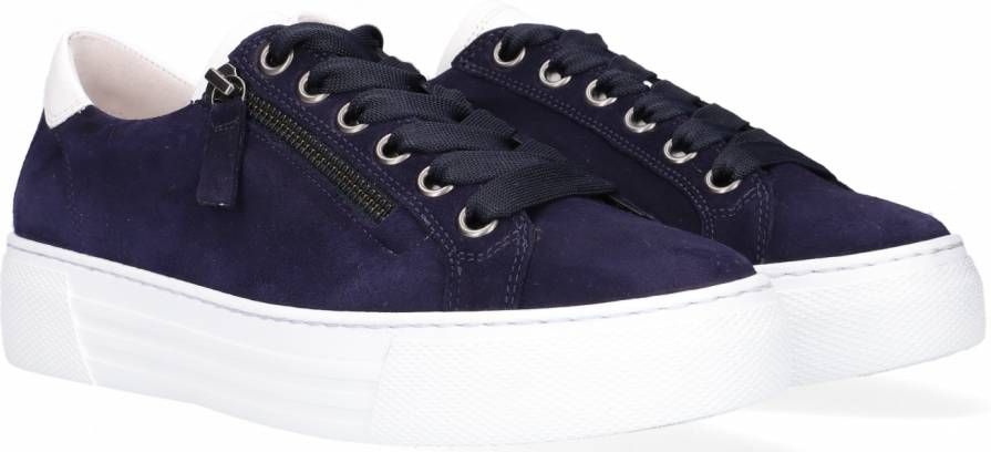 Gabor 465 Lage sneakers Sneaker Dames Blauw Schoenen.nl