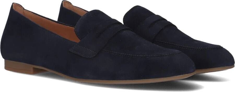 Gabor Zwarte Loafers met Klassieke Cut Out Blue Dames