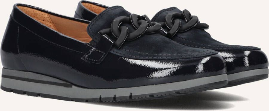 GABOR Loafers Dames 415.1 Maat: 40 Materiaal: Lakleer Kleur: Blauw