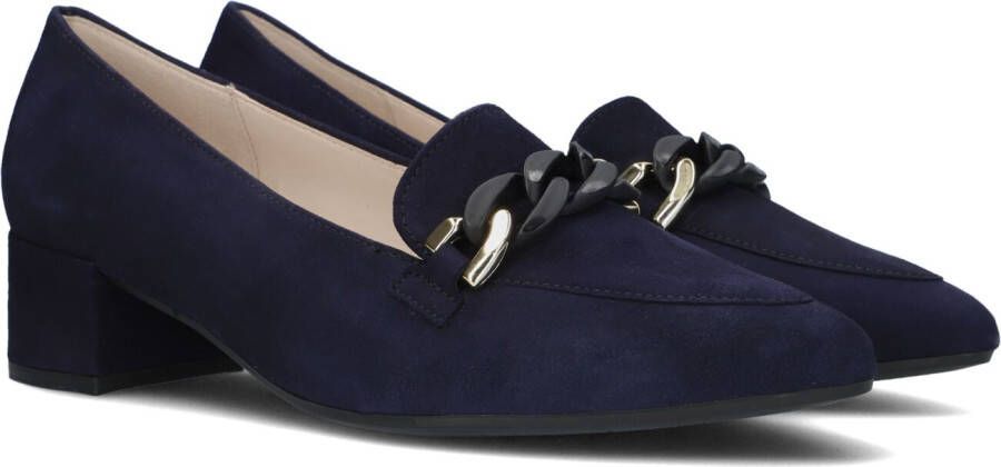 Gabor Marineblauwe Fluweel Pumps Blue Dames