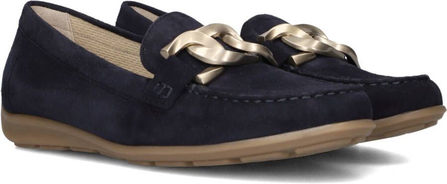 GABOR Mocassins Dames 444.1 Maat: 38 Materiaal: Suède Kleur: Blauw