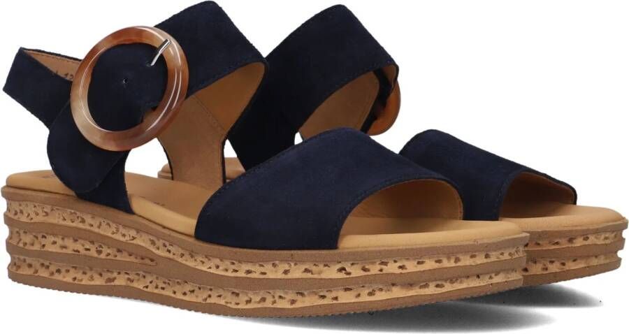 Gabor 550.2 Sandalen Met Sleehak Dames Blauw