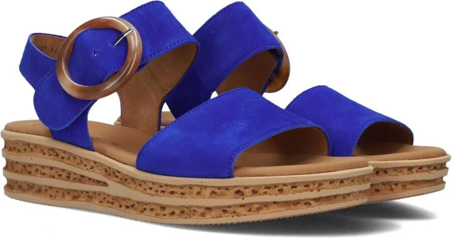 Gabor 550.2 Sandalen Met Sleehak Dames Blauw