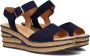 Gabor 651 Sandalen Met Sleehak Dames Blauw - Thumbnail 1