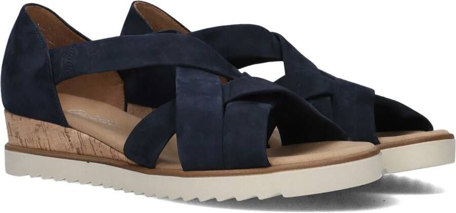 Gabor 782 Sandalen Met Sleehak Dames Blauw