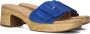 GABOR Slippers Dames 722 1 Maat: 36 Materiaal: Suède Kleur: Blauw - Thumbnail 1