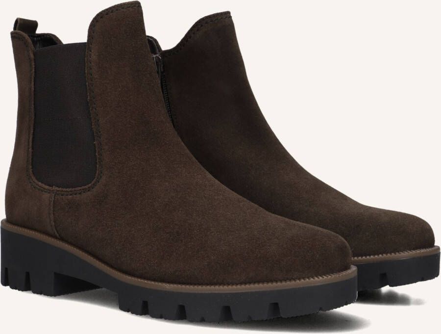 GABOR Chelsea Boots Dames 051 Maat: 39 Materiaal: Suède Kleur: Bruin