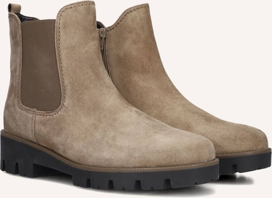 GABOR Chelsea Boots Dames 051 Maat: 41 Materiaal: Suède Kleur: Taupe