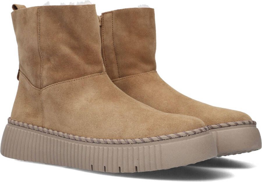 GABOR Enkelboots Dames 542 Maat: 37 5 Materiaal: Suède Kleur: Camel