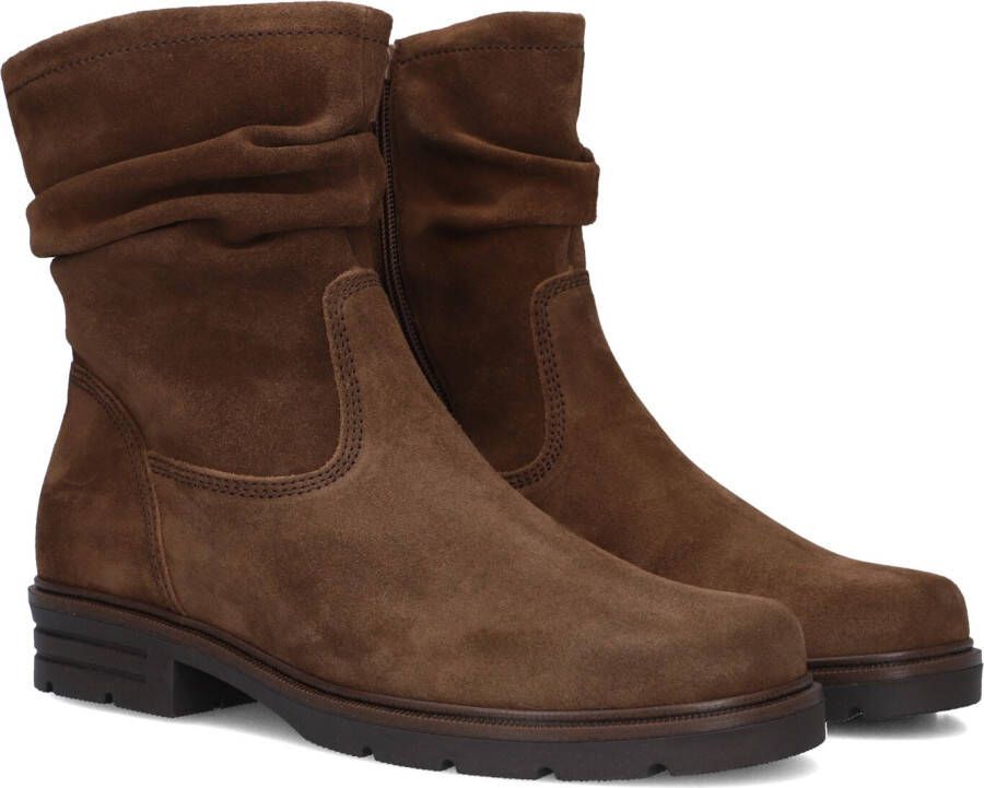 GABOR Enkelboots Dames 655 Maat: 38 5 Materiaal: Suède Kleur: Bruin