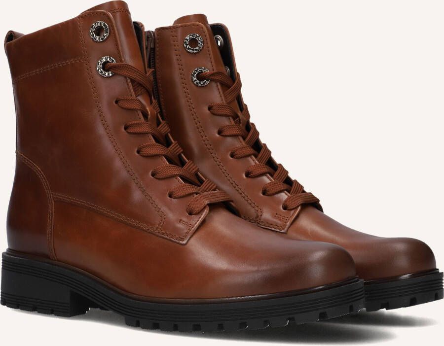 GABOR Veterboots Dames 765.1 Maat: 37 Materiaal: Leer Kleur: Camel