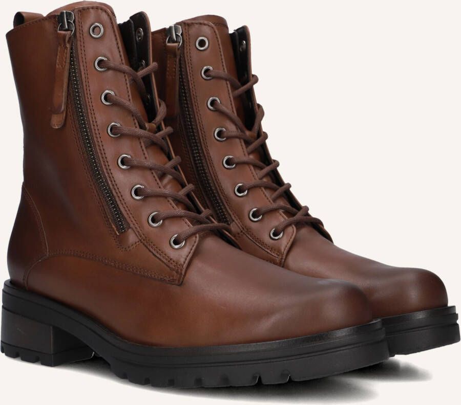GABOR Veterboots Dames 785.1 Maat: 39 Materiaal: Leer Kleur: Camel