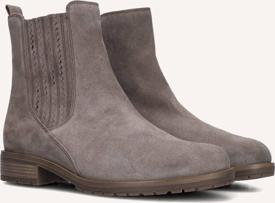 GABOR Enkellaarsjes Dames 022 Maat: 42 Materiaal: Suède Kleur: Taupe