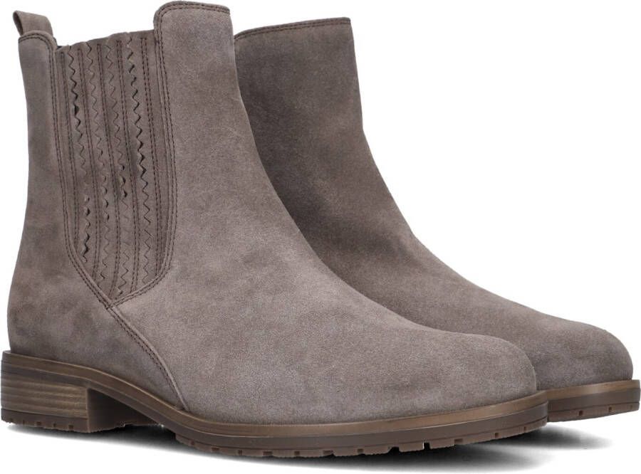GABOR Enkellaarsjes Dames 022 Maat: 40 Materiaal: Suède Kleur: Taupe