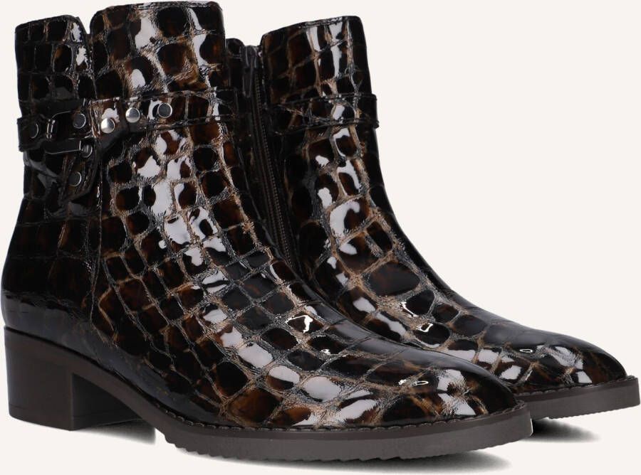GABOR Enkellaarsjes Dames 511 Maat: 37 Materiaal: Lakleer Kleur: Bruin