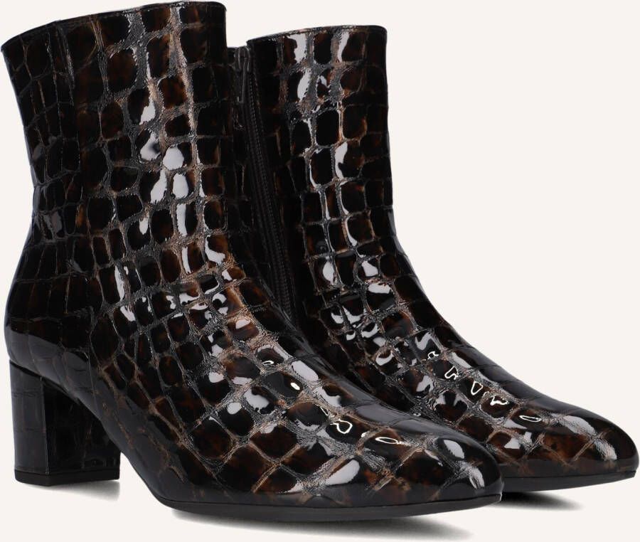GABOR Enkellaarsjes Dames 701 Maat: 40 Materiaal: Lakleer Kleur: Bruin
