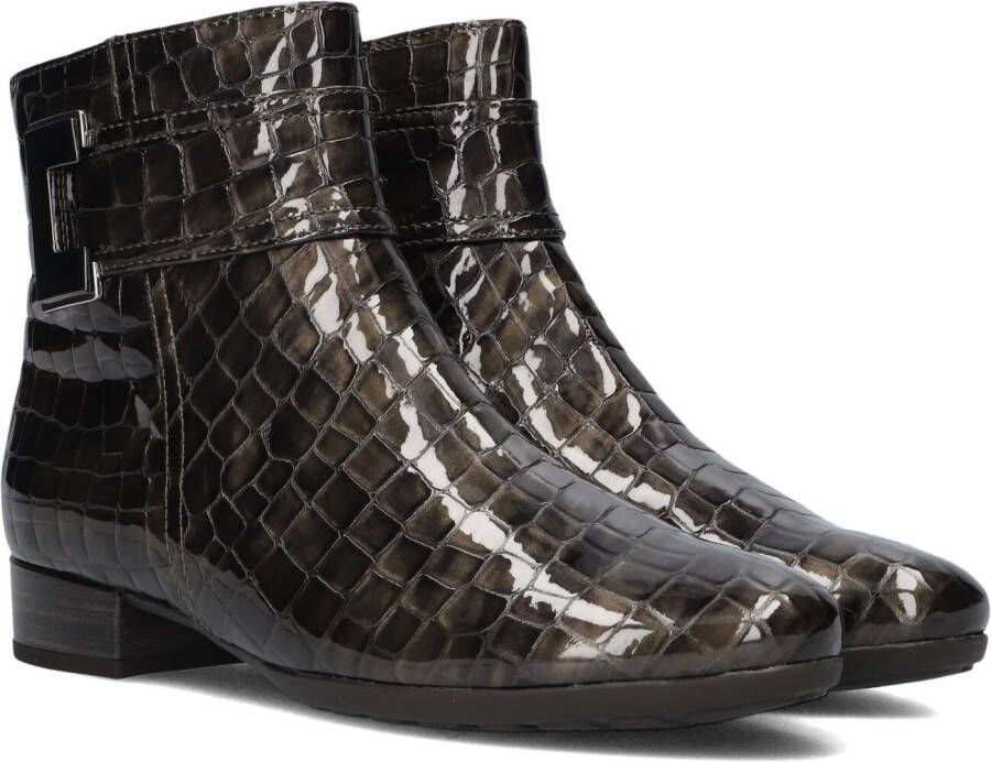GABOR Enkellaarsjes Dames 712 Maat: 35 Materiaal: Lakleer Kleur: Taupe