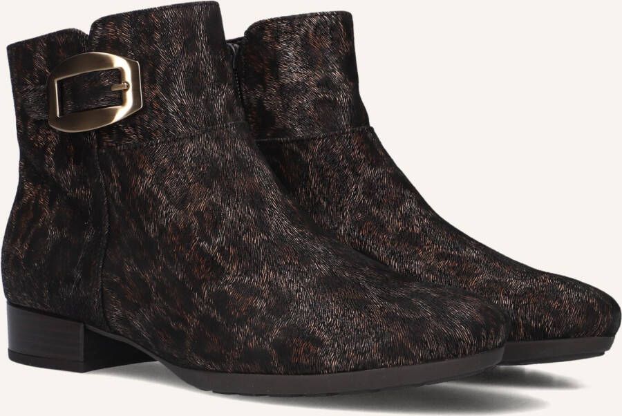 Gabor 714.1 Enkellaarsjes Enkelboots met rits Dames Bruin